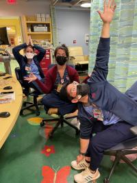 CUIMC employees doing yoga